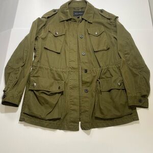 Banana Republic Green Military Field Jacket with Epaulettes